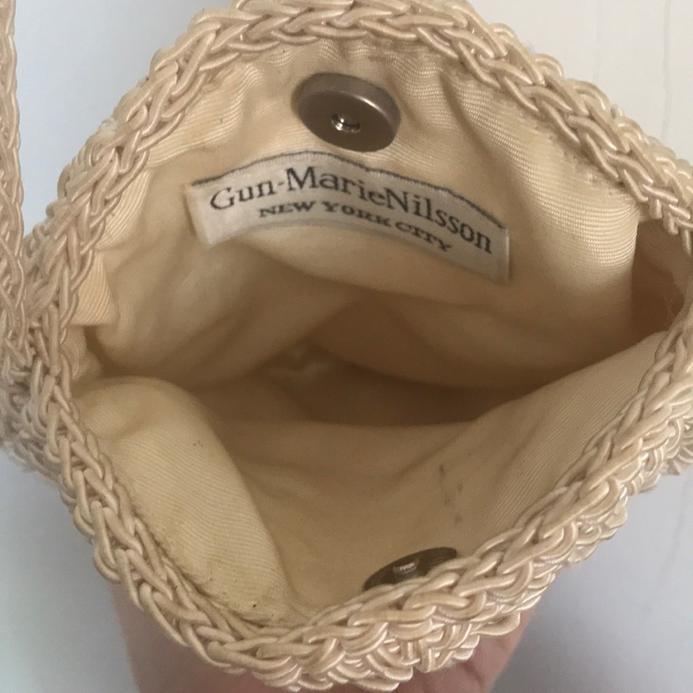 Vintage crocheted & lined purse - Picture 6 of 7